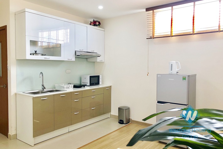 One bedroom apartment with a lot of natural light for rent in Ba Dinh area.